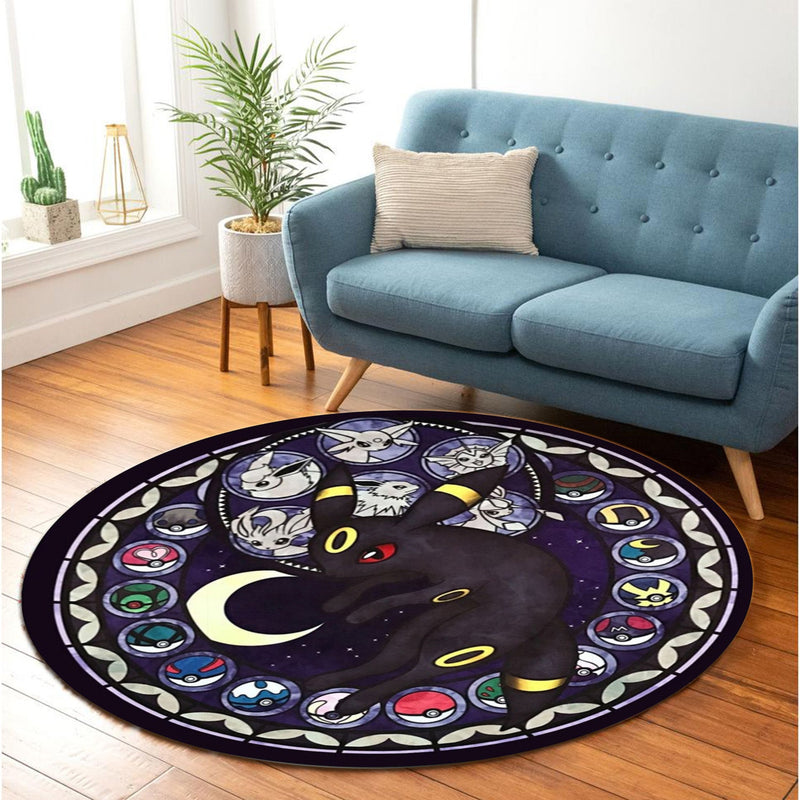Pokemon Eevee Evolutions 4 Round Rug