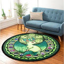 Pokemon Eevee Evolutions Leafeon Round Rug