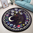 Pokemon Eevee Evolutions Umbreon Round Rug