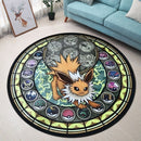 Pokemon Eevee Evolutions Jolteon Round Rug