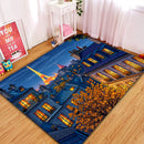 Paris At Night Rectangular Area Rug