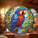 Parrot Stained Glass Suncatcher