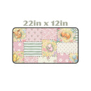Pastel Pattern Pikachu Charmander Eevee Mew Pokemon Desk Mat