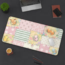 Pastel Pattern Pikachu Charmander Eevee Mew Pokemon Desk Mat