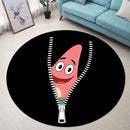 Patrick Star Zipper Round Rug