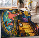 Patrick Star Onsen SpongeBob SquarePants Rectangular Area Rug