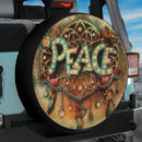 Peace 3D Design Typo Jeep Car Spare Tire Cover