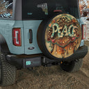 Peace 3D Design Typo Jeep Car Spare Tire Cover