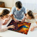 Peacock Stained Glass Jigsaw Puzzle