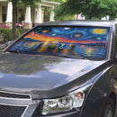Peanuts Under Starry Night Custom Car Windshield Sunshades