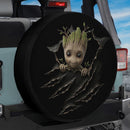 Peeking Baby Groot Car Spare Tire Cover