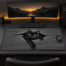 Peeking 3D Black Cat Desk Mat
