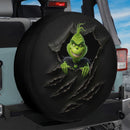 Peeking Grinch Car Spare Tire Cover