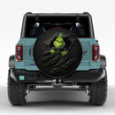 Peeking Grinch Car Spare Tire Cover