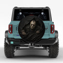 Peeking Jason Voorhees Horror Custom Jeep Wheel Cover With Camera Hole
