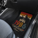 Personalized Retro April 1986 Car Floor Mats