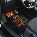 Personalized Retro April 1986 Car Floor Mats