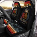 Personalized Retro April 1986  Custom Car Seat Covers Decor Protectors