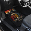 Personalized Retro April 1987 Car Floor Mats