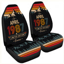 Personalized Retro April 1987 Custom Car Seat Covers Decor Protectors