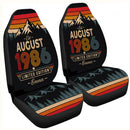 Personalized Retro August 1986 Custom Car Seat Covers Decor Protectors