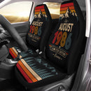 Personalized Retro August 1986 Custom Car Seat Covers Decor Protectors