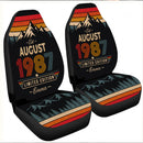 Personalized Retro August 1987 Custom Car Seat Covers Decor Protectors