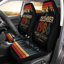 Personalized Retro December 1986 Custom Car Seat Covers Decor Protectors