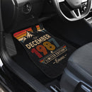 Personalized Retro December 1987 Car Floor Mats