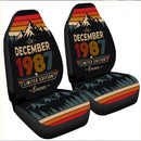 Personalized Retro December 1987 Custom Car Seat Covers Decor Protectors