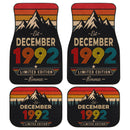 Personalized Retro December 1992 Car Floor Mats