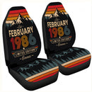 Personalized Retro February 1986 Custom Car Seat Covers Decor Protectors