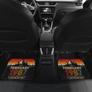 Personalized Retro February 1987 Car Floor Mats
