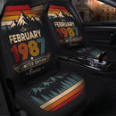 Personalized Retro February 1987 Custom Car Seat Covers Decor Protectors
