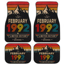 Personalized Retro February 1992 Car Floor Mats