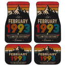 Personalized Retro February 1993 Car Floor Mats