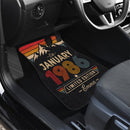 Personalized Retro January 1986 Car Floor Mats