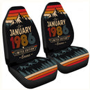 Personalized Retro January 1986 Custom Car Seat Covers Decor Protectors