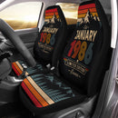 Personalized Retro January 1986 Custom Car Seat Covers Decor Protectors