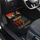 Personalized Retro January 1988 Car Floor Mats