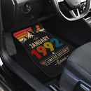 Personalized Retro January 1992 Car Floor Mats