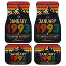 Personalized Retro January 1993 Car Floor Mats