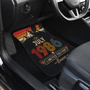 Personalized Retro July 1986 Car Floor Mats