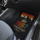Personalized Retro July 1987 Car Floor Mats