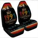 Personalized Retro July 1991 Custom Car Seat Covers Decor Protectors