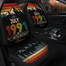 Personalized Retro July 1991 Custom Car Seat Covers Decor Protectors