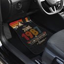 Personalized Retro June 1987 Car Floor Mats