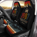 Personalized Retro June 1987 Custom Car Seat Covers Decor Protectors