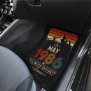 Personalized Retro May 1986 Car Floor Mats