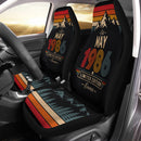 Personalized Retro May 1986 Custom Car Seat Covers Decor Protectors